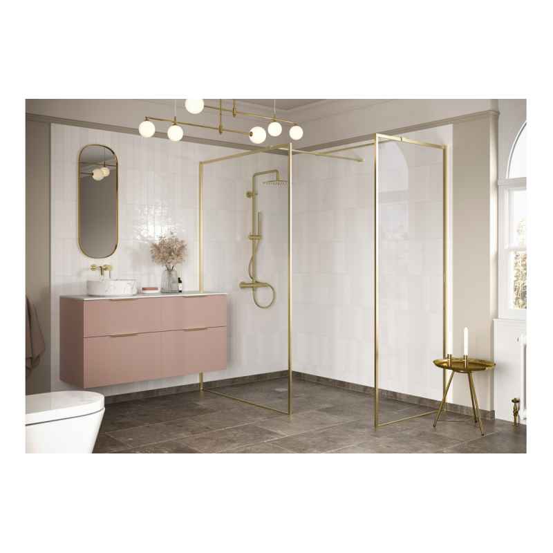Brushed Brass Shower Cubicles